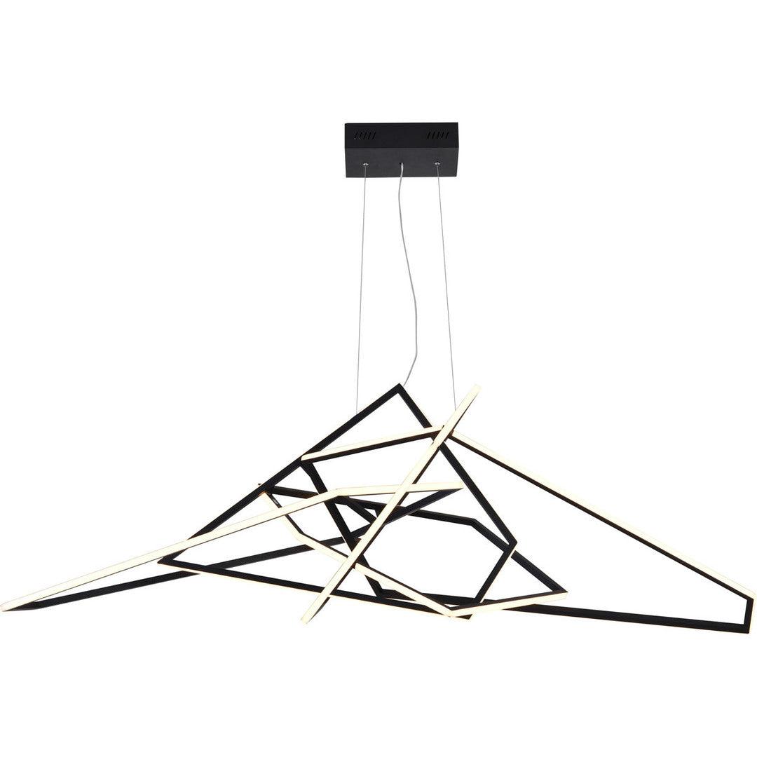 LED Chaotic Steel Frame with Acrylic Diffuser Chandelier - LV LIGHTING