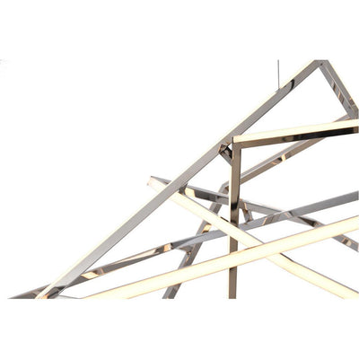 LED Chaotic Steel Frame with Acrylic Diffuser Chandelier - LV LIGHTING