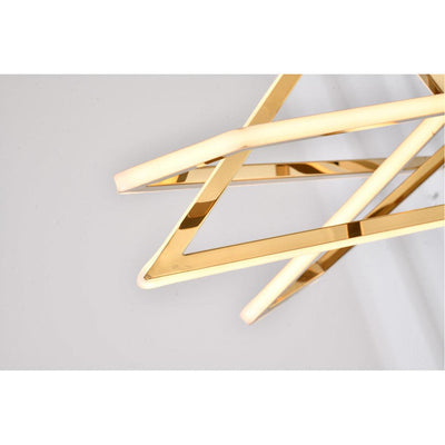LED Chaotic Steel Frame with Acrylic Diffuser Pendant - LV LIGHTING