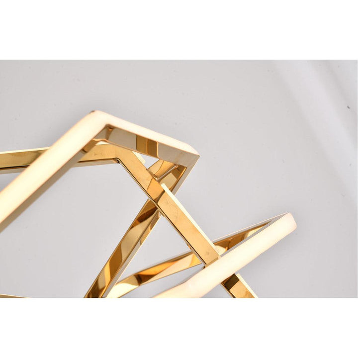 LED Chaotic Steel Frame with Acrylic Diffuser Pendant - LV LIGHTING