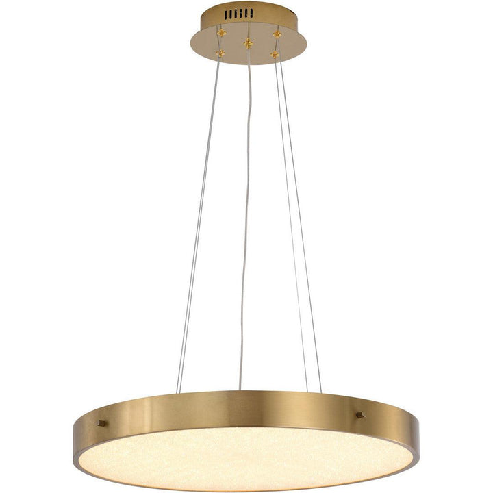 LED Steel Frame with Clear Acrylic Beaded Diffuser Chandelier - LV LIGHTING