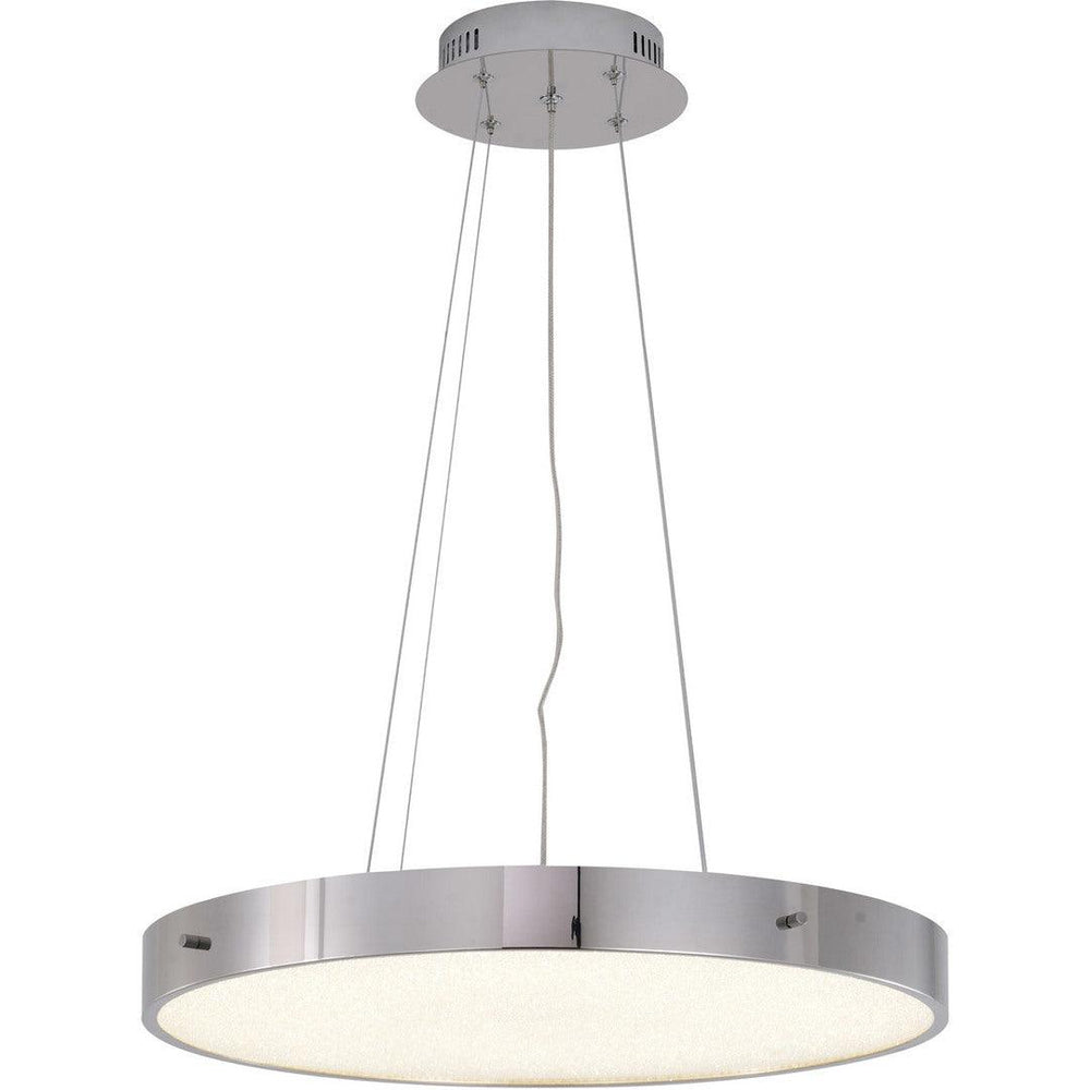 LED Steel Frame with Clear Acrylic Beaded Diffuser Chandelier - LV LIGHTING