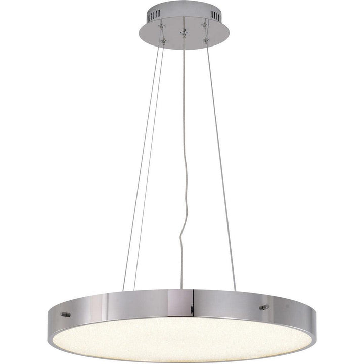 LED Steel Frame with Clear Acrylic Beaded Diffuser Chandelier - LV LIGHTING