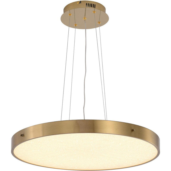LED Steel Frame with Clear Acrylic Beaded Diffuser Chandelier - LV LIGHTING