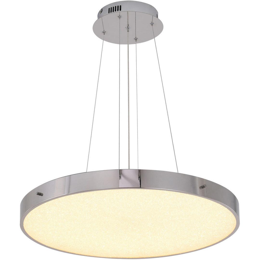 LED Steel Frame with Clear Acrylic Beaded Diffuser Chandelier - LV LIGHTING