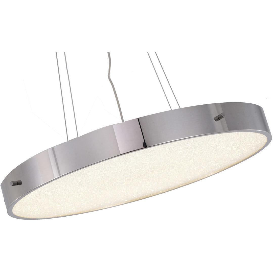 LED Steel Frame with Clear Acrylic Beaded Diffuser Chandelier - LV LIGHTING