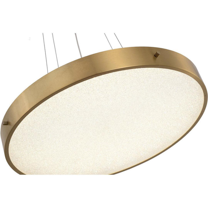 LED Steel Frame with Clear Acrylic Beaded Diffuser Chandelier - LV LIGHTING