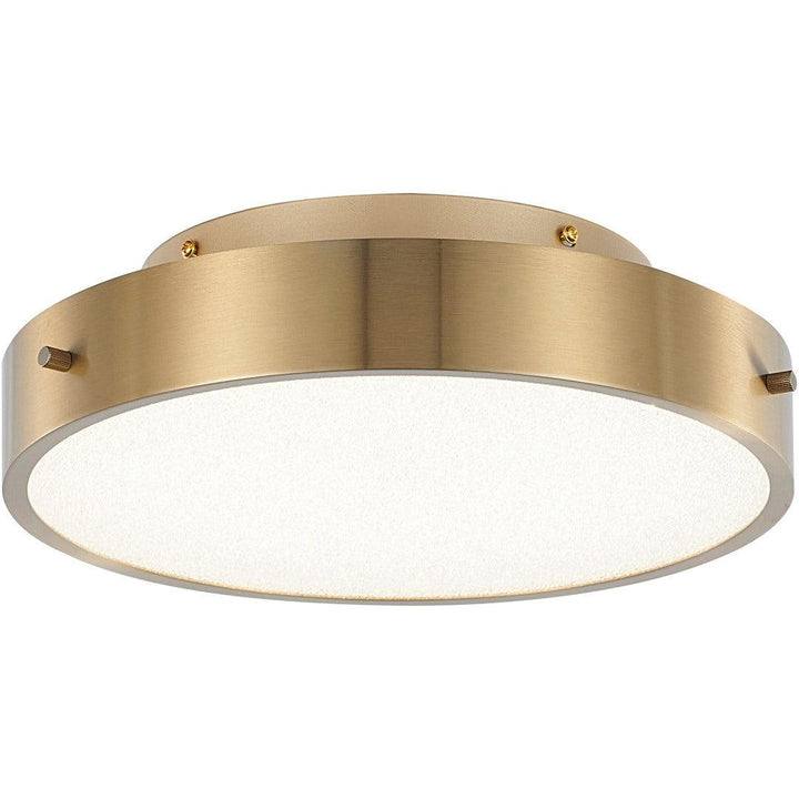 LED Steel Frame with Clear Acrylic Beaded Diffuser Flush Mount - LV LIGHTING