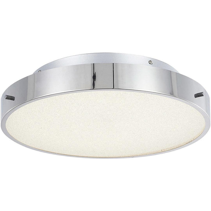 LED Steel Frame with Clear Acrylic Beaded Diffuser Flush Mount - LV LIGHTING