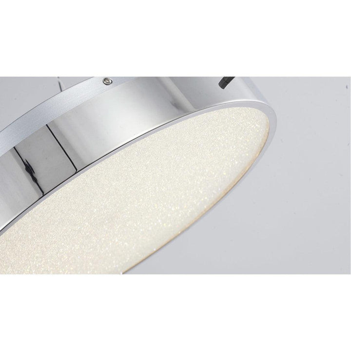LED Steel Frame with Clear Acrylic Beaded Diffuser Flush Mount - LV LIGHTING