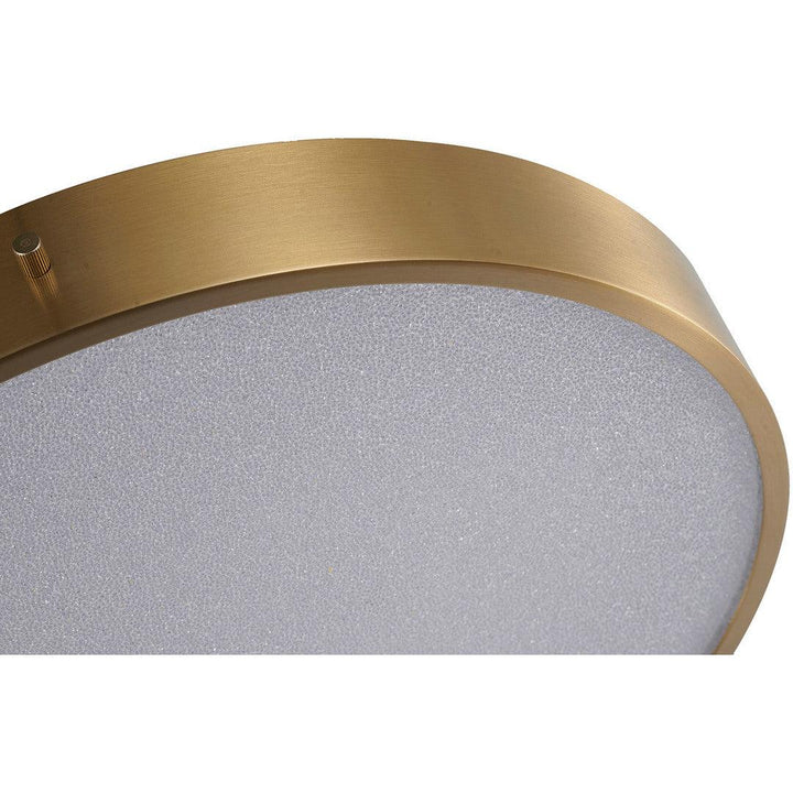 LED Steel Frame with Clear Acrylic Beaded Diffuser Flush Mount - LV LIGHTING