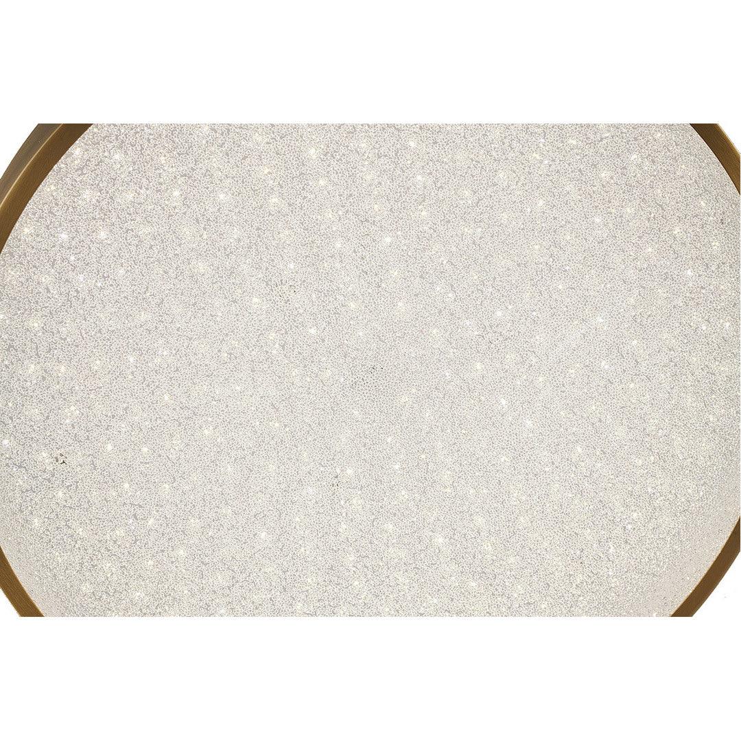 LED Steel Frame with Clear Acrylic Beaded Diffuser Flush Mount - LV LIGHTING