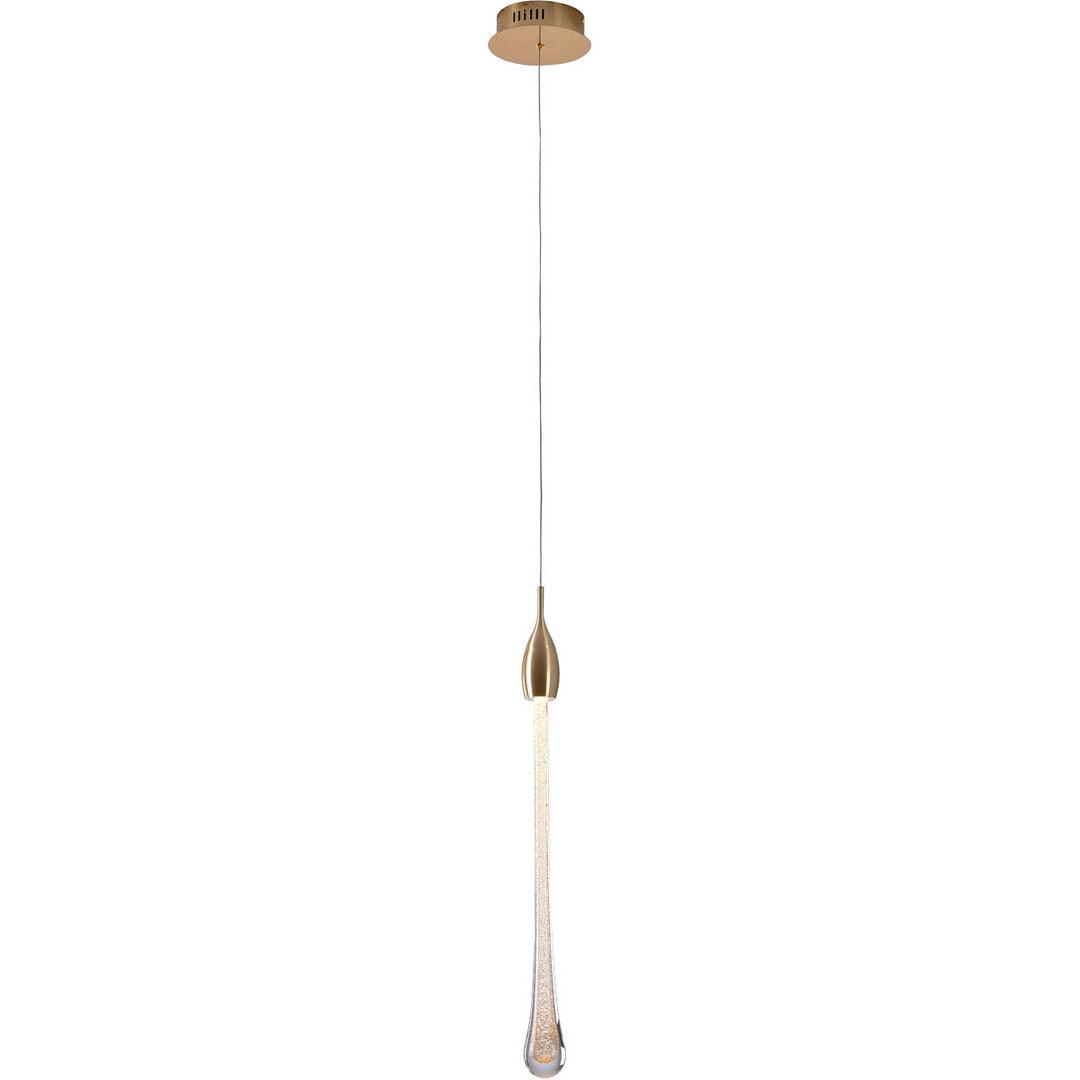 LED Gold Dusted Clear Glass Pendant - LV LIGHTING