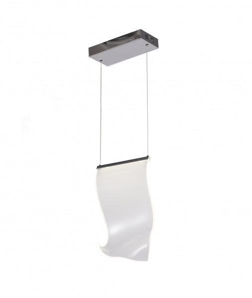 LED Chrome with Acrylic Net Diffuser Pendant - LV LIGHTING