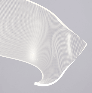 LED Chrome with Acrylic Net Diffuser Pendant - LV LIGHTING