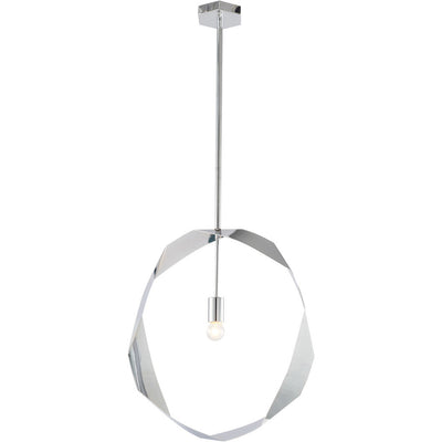 Steel Twisted Ring Frame Single Light Pendant