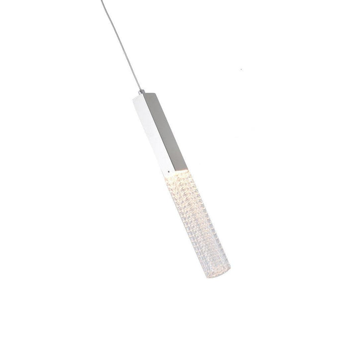 LED Steel Frame with Clear Glass Diffuser Single Pendant - LV LIGHTING