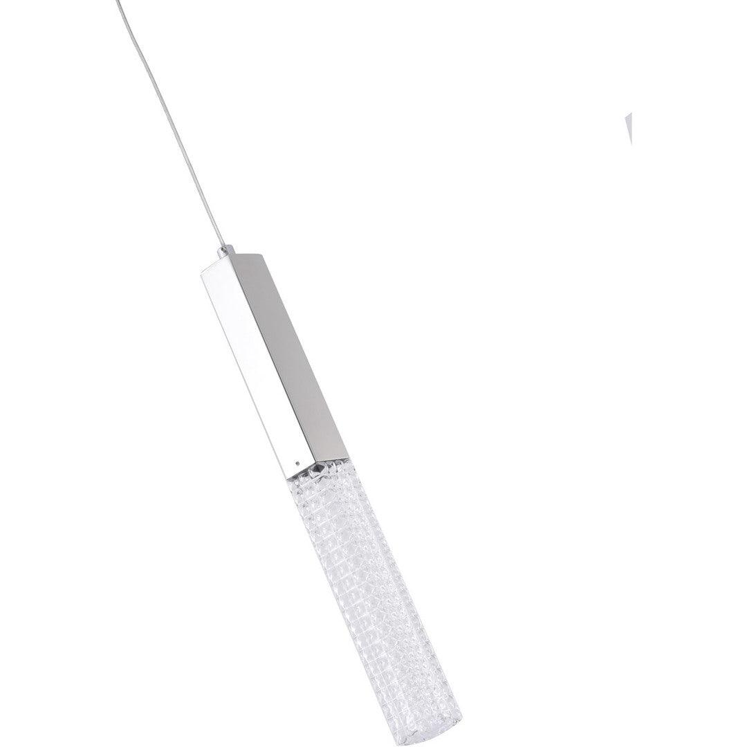 LED Steel Frame with Clear Glass Diffuser Single Pendant - LV LIGHTING