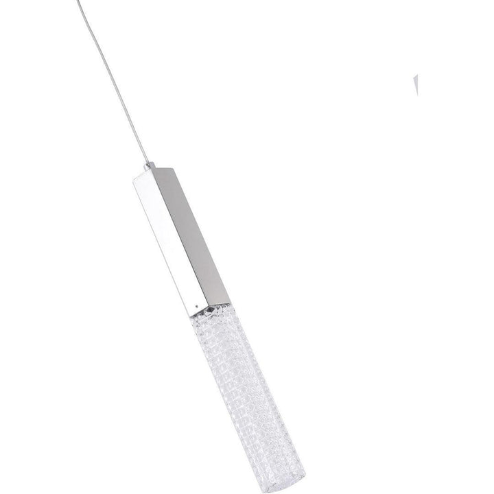 LED Steel Frame with Clear Glass Diffuser Single Pendant - LV LIGHTING