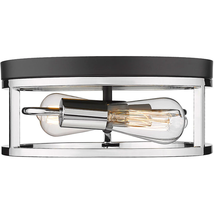 Steel Round Open Air Frame Flush Mount by Bethel - view 8