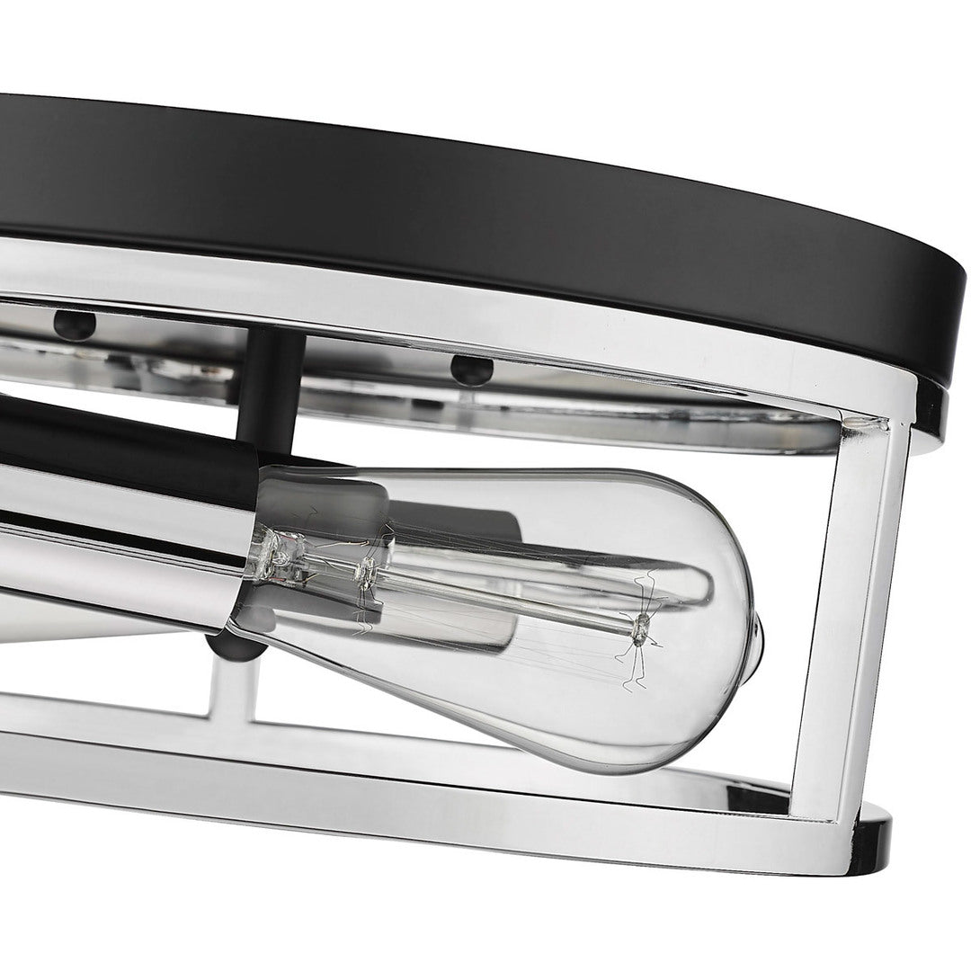 Steel Round Open Air Frame Flush Mount by Bethel - view 9