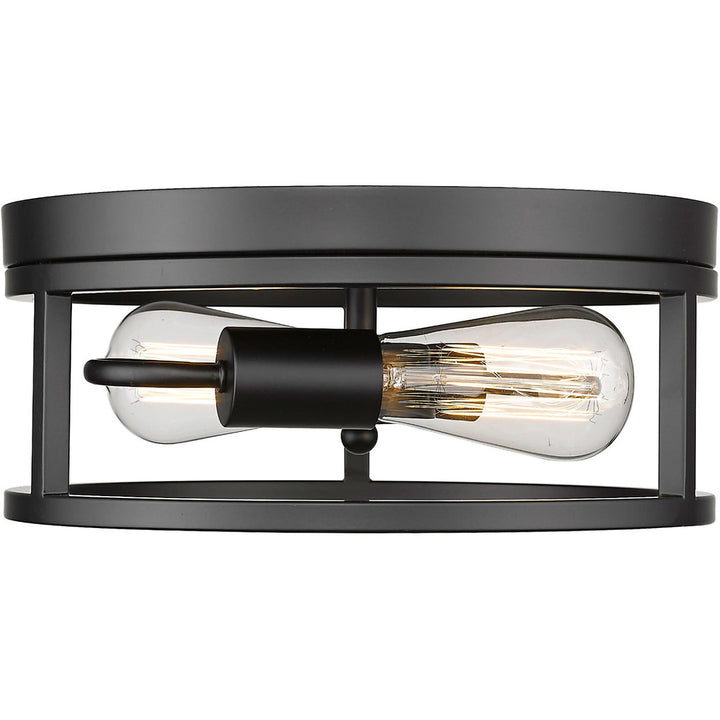 Steel Round Open Air Frame Flush Mount by Bethel - view 11