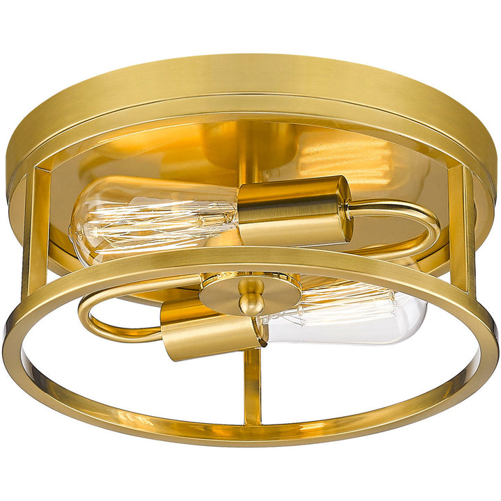 Steel Round Open Air Frame Flush Mount by Bethel - view 13