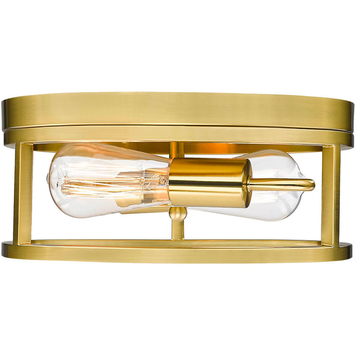 Steel Round Open Air Frame Flush Mount by Bethel - view 14
