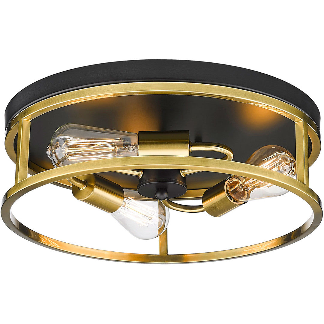 Steel Round Open Air Frame Flush Mount by Bethel - view 17