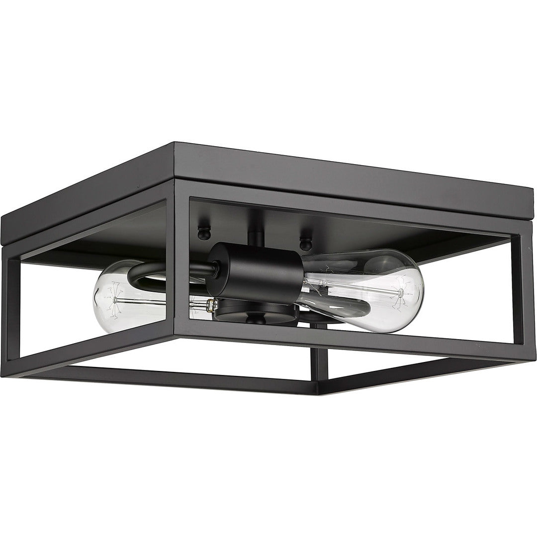 Steel Square Open Air Frame Flush Mount by Bethel - view 7