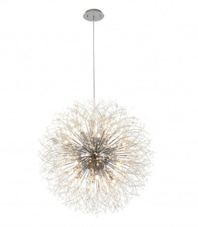 Steel Frame with Clear Crystal Firework Chandelier