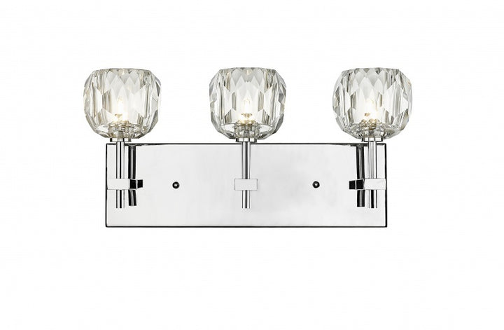 Steel Frame with Clear Glass Shade Vanity Light