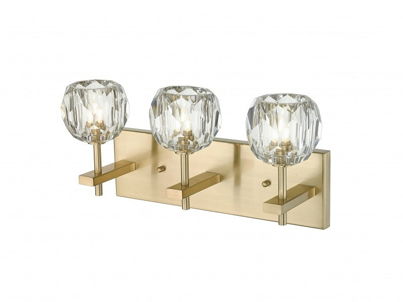 Steel Frame with Clear Glass Shade Vanity Light