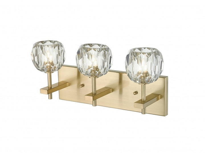 Steel Frame with Clear Glass Shade Vanity Light