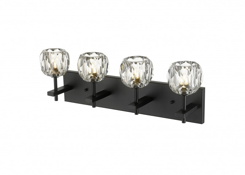 Steel Frame with Clear Glass Shade Vanity Light