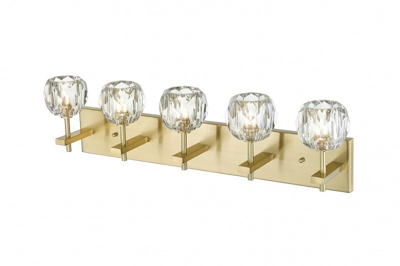 Steel Frame with Clear Glass Shade Vanity Light
