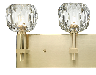 Steel Frame with Clear Glass Shade Vanity Light