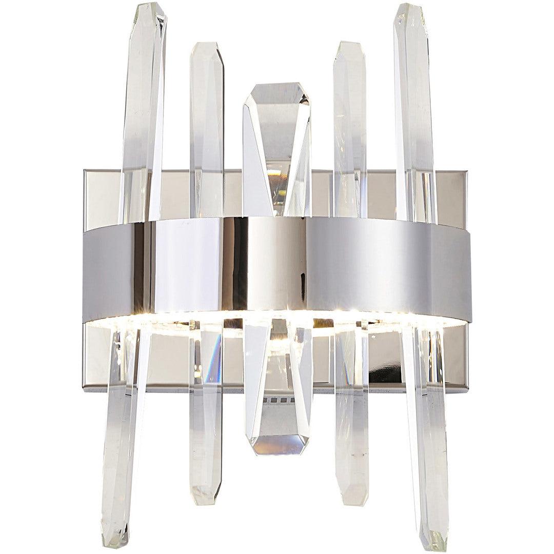 LED Steel Frame with Clear Crystal Rod Wall Sconce - LV LIGHTING