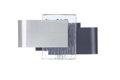 LED Steel Frame with Clear Glass Shade Wall Sconce