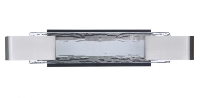 LED Steel Frame with Clear Glass Shade Vanity Light