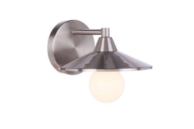 Steel Disk Shade Single Light Wall Sconce