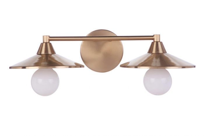 Steel Disk Shade Vanity Light