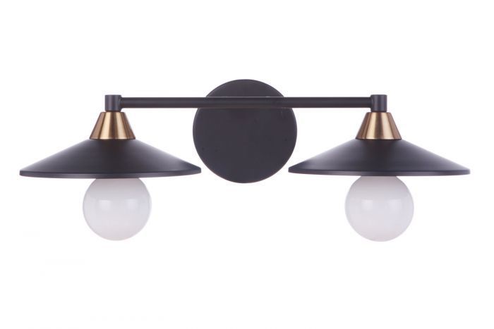 Steel Disk Shade Vanity Light