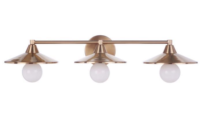 Steel Disk Shade Vanity Light