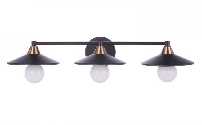 Steel Disk Shade Vanity Light