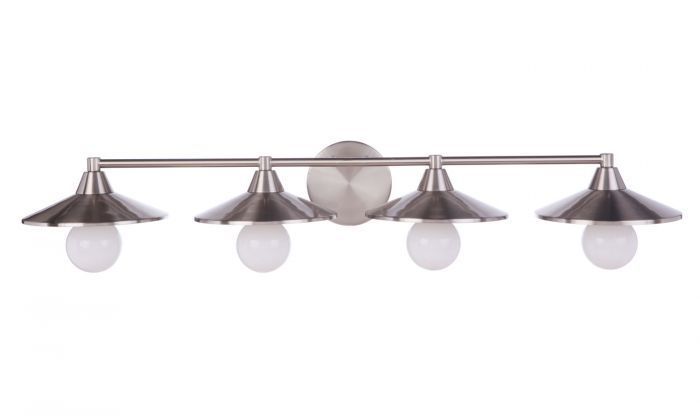 Steel Disk Shade Vanity Light