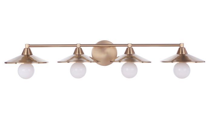 Steel Disk Shade Vanity Light