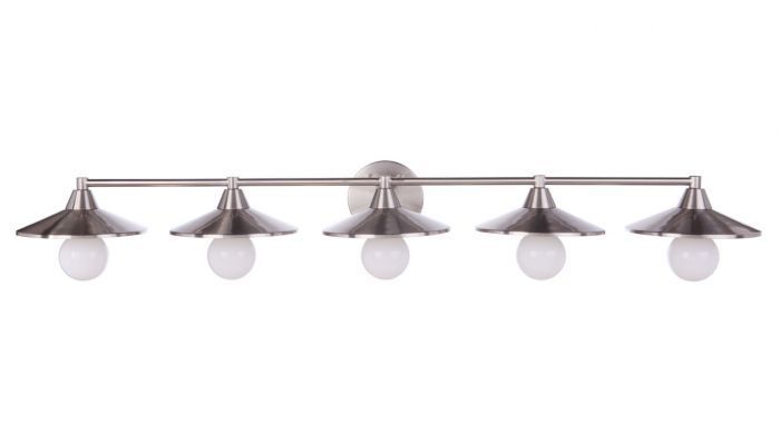 Steel Disk Shade Vanity Light