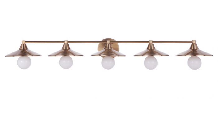 Steel Disk Shade Vanity Light