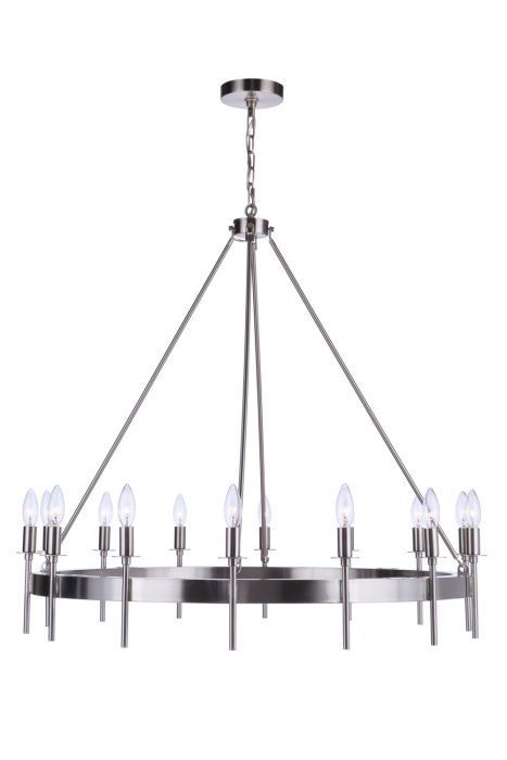 Steel Ring Frame Candle Pendant / Chandelier